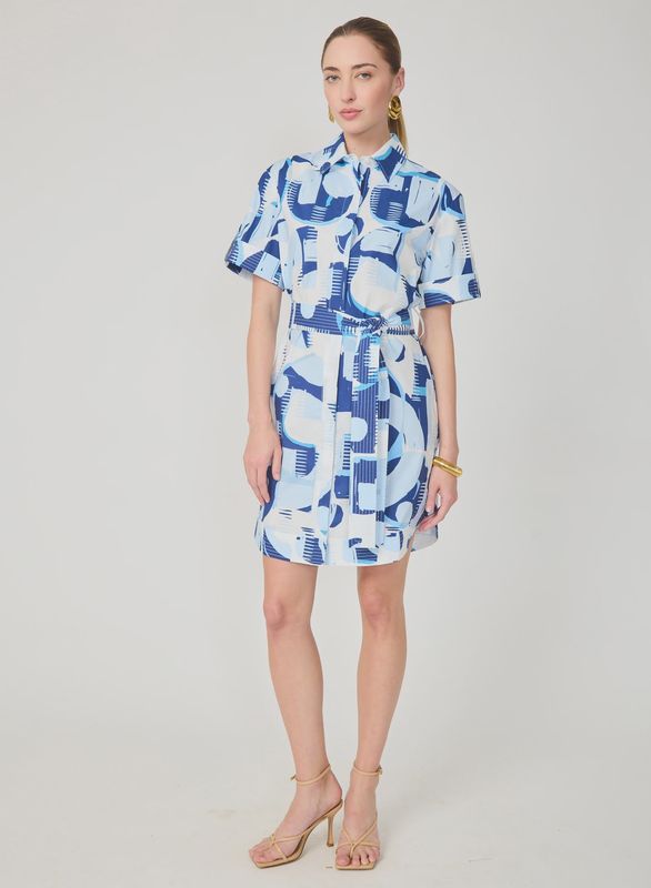 Gilner Farrar - Marlee Dress Geo Round Print