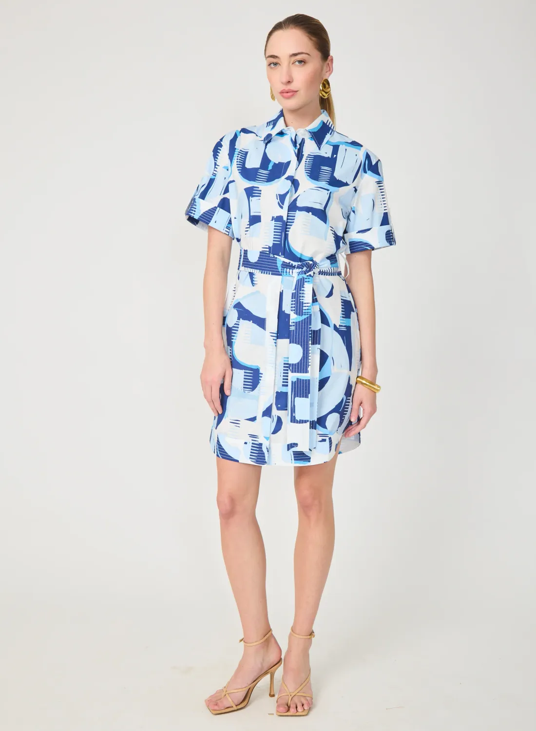 Gilner Farrar - Marlee Dress Geo Round Print