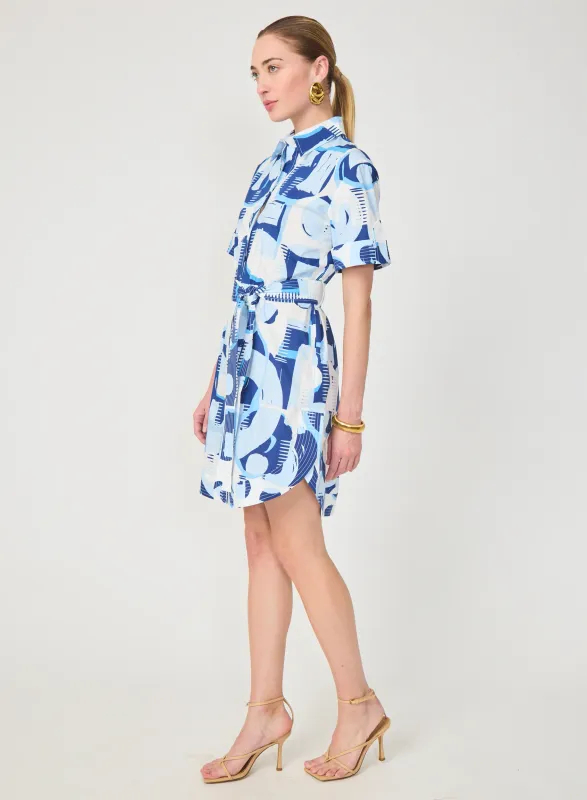 Gilner Farrar - Marlee Dress Geo Round Print