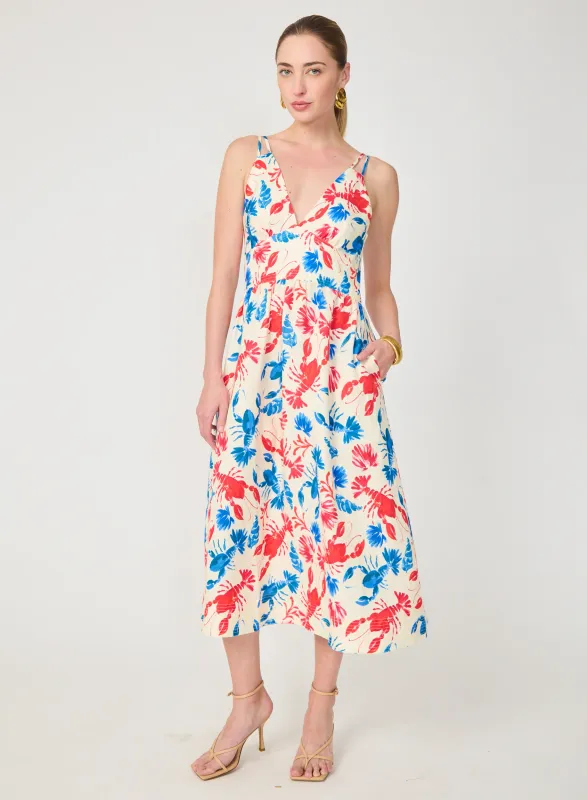 Gilner Farrar - Floria Dress Lobster Print