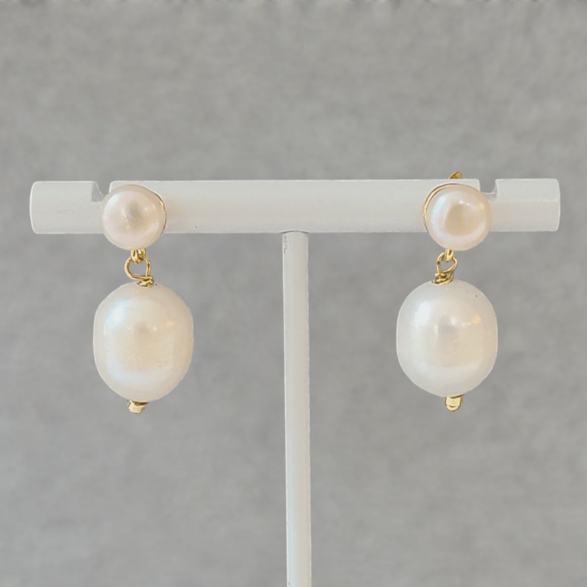 LPL Creations - Pearl on Pearl Earrings