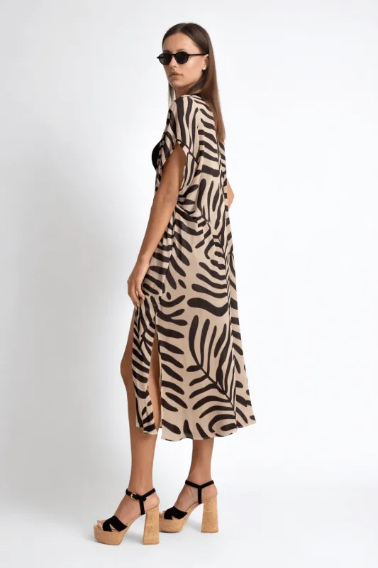 Muche Et Muchette - Vivi Kimono Leaves Print