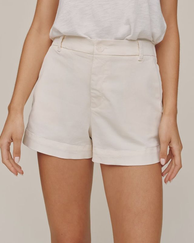 Bella Dahl - Side Slit Tennis Short Sand Stone