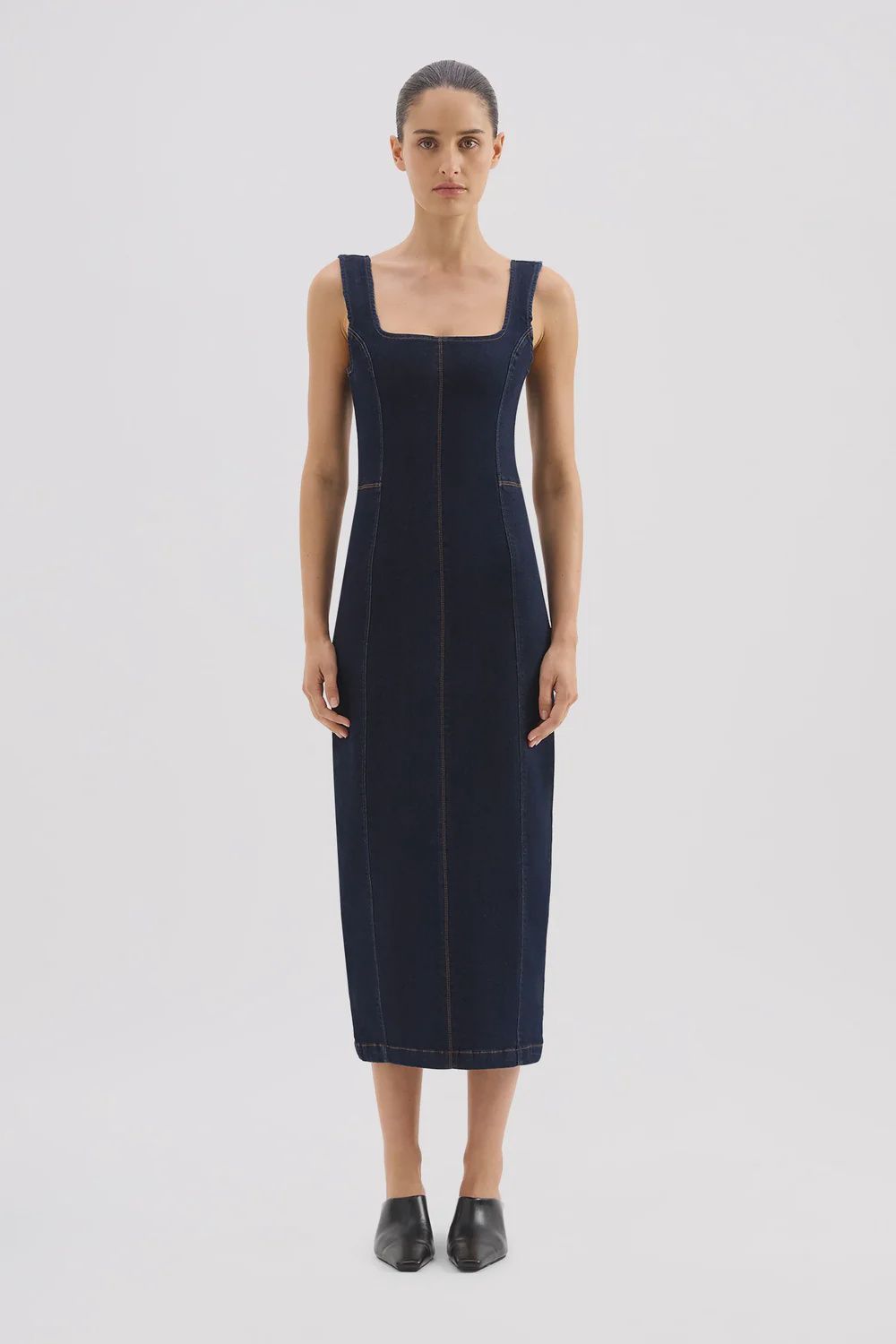 Nude Lucy - Vita Denim Maxi Dress Deep Blue