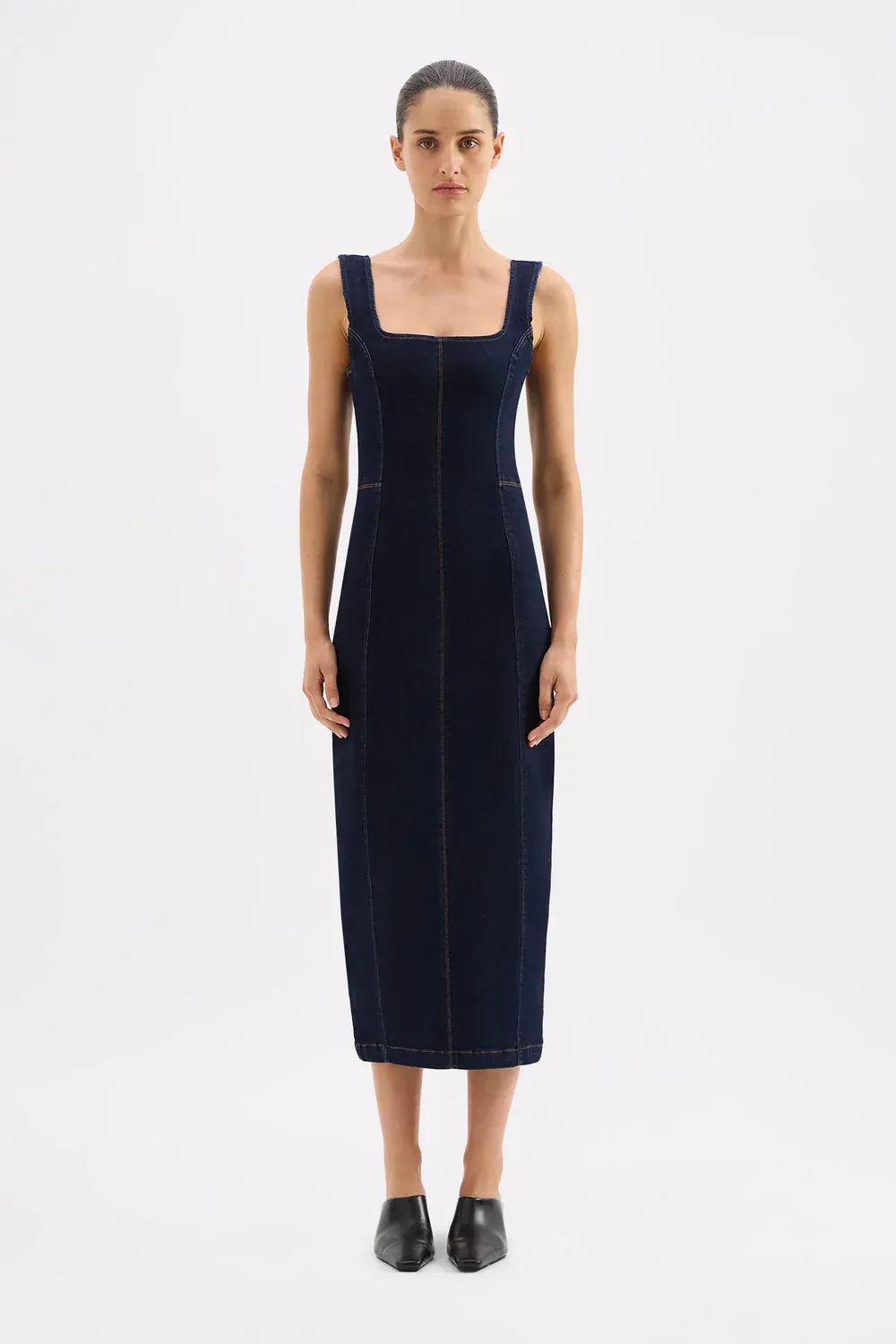 Nude Lucy - Vita Denim Maxi Dress Deep Blue