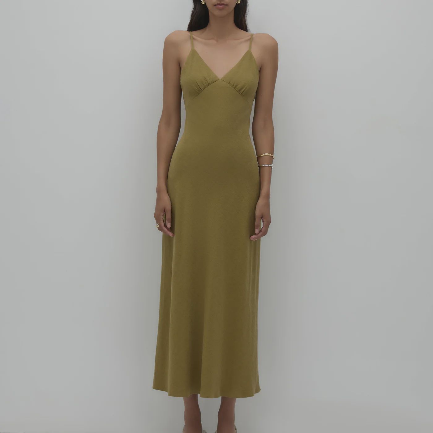 Nude Lucy - Anthea Slip Dress Avocado