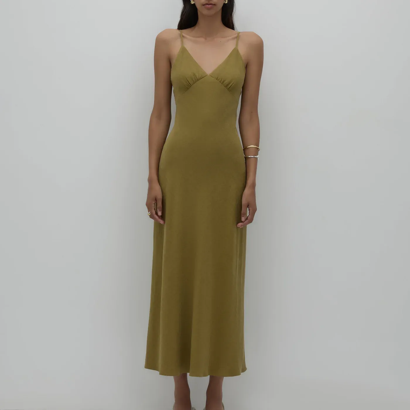 Nude Lucy - Anthea Slip Dress Avocado