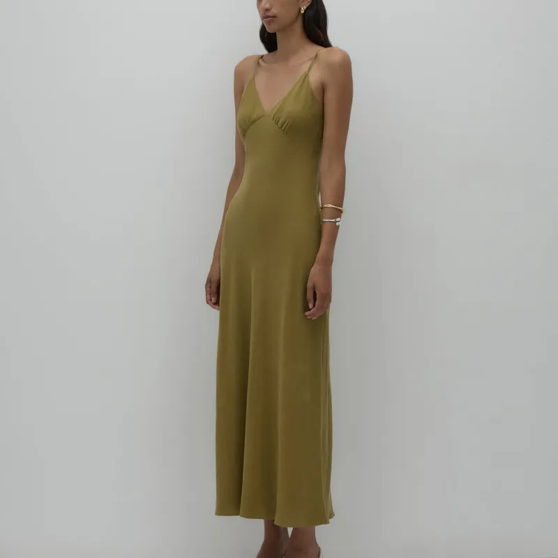 Nude Lucy - Anthea Slip Dress Avocado