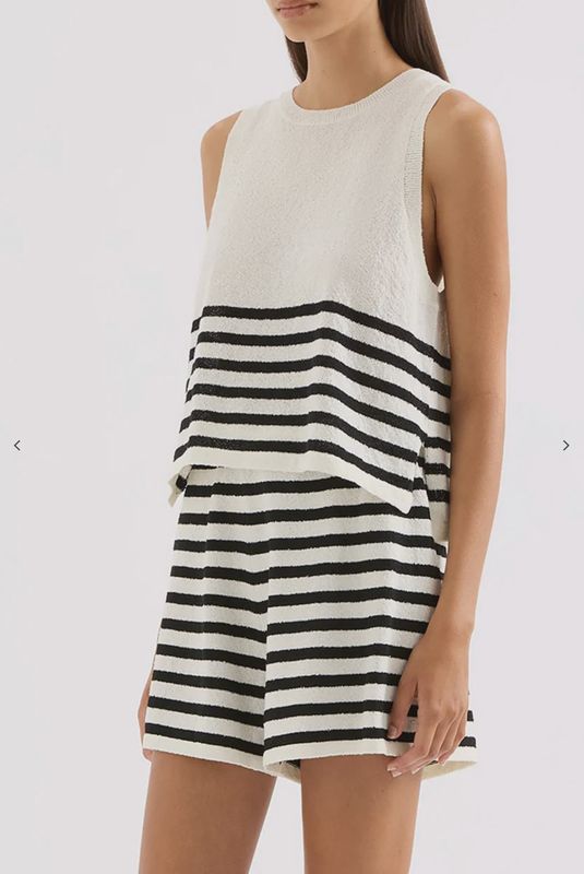 Nude Lucy - Marika Knit Tank Walnut Stripe