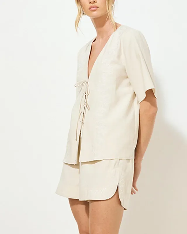 MON RENN - Rosario Top Off White