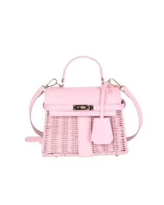 Lisi Lerch - Celine Wicker Handbag Light Pink