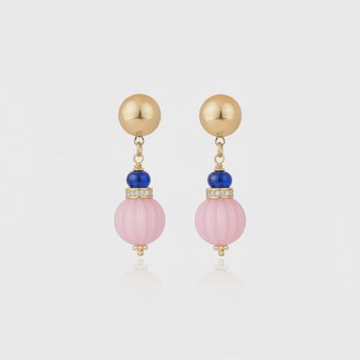 Cristina Sabatini - Zina Aita Earring Pink & Amethyst