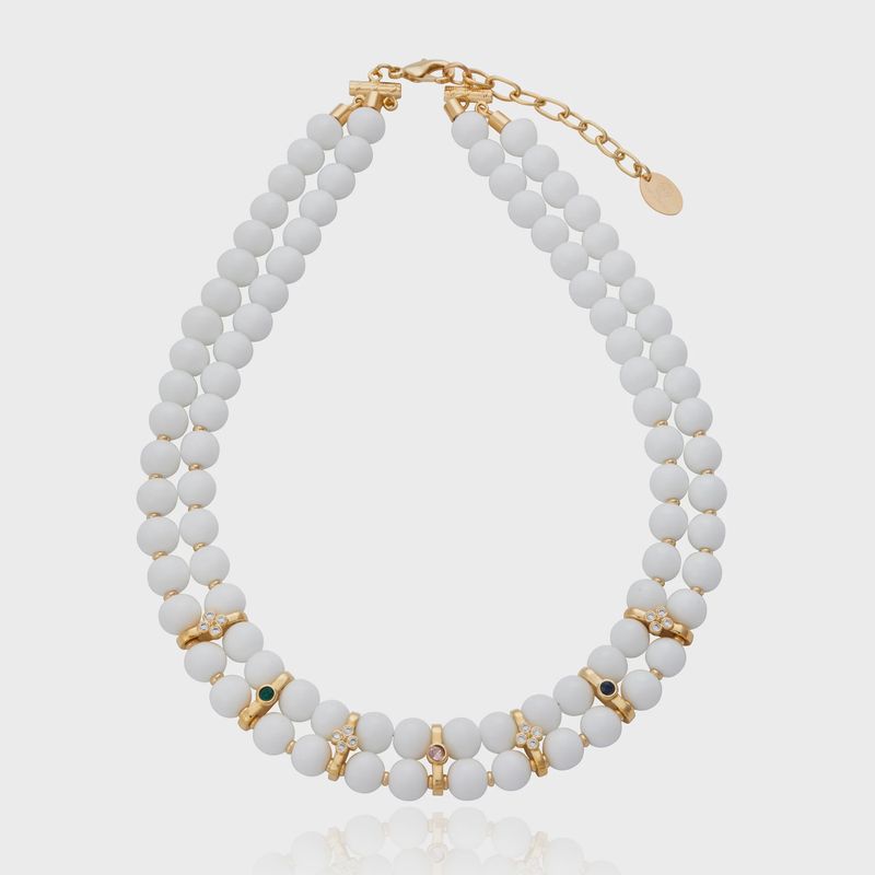 Cristina Sabatini - Palazzo Grassi Necklace White Agate