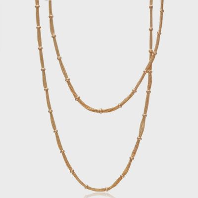 Cristina Sabatini - Classic Micro Multi Chain Necklace Gold