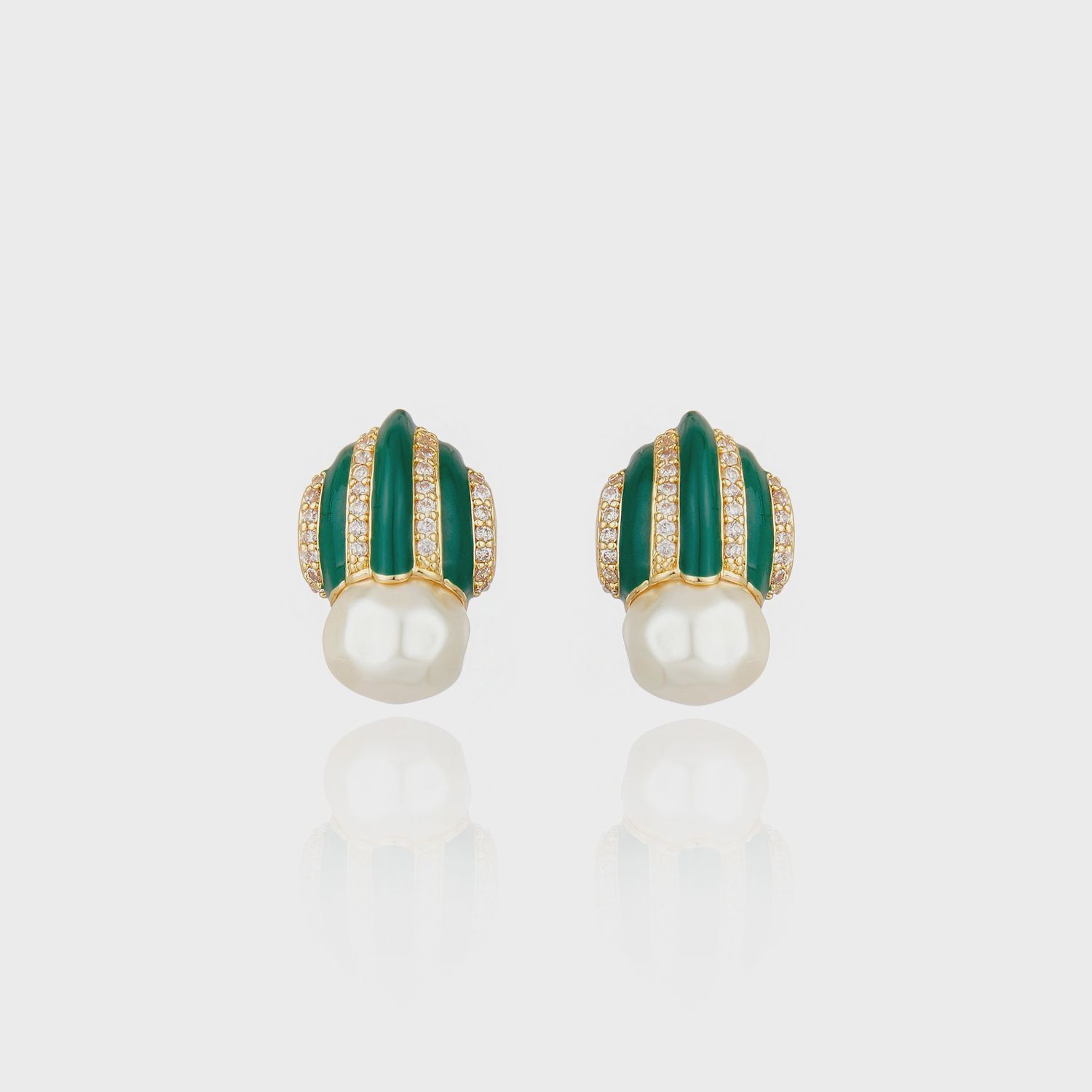 Cristina Sabatini - Graz Earring Green Agate