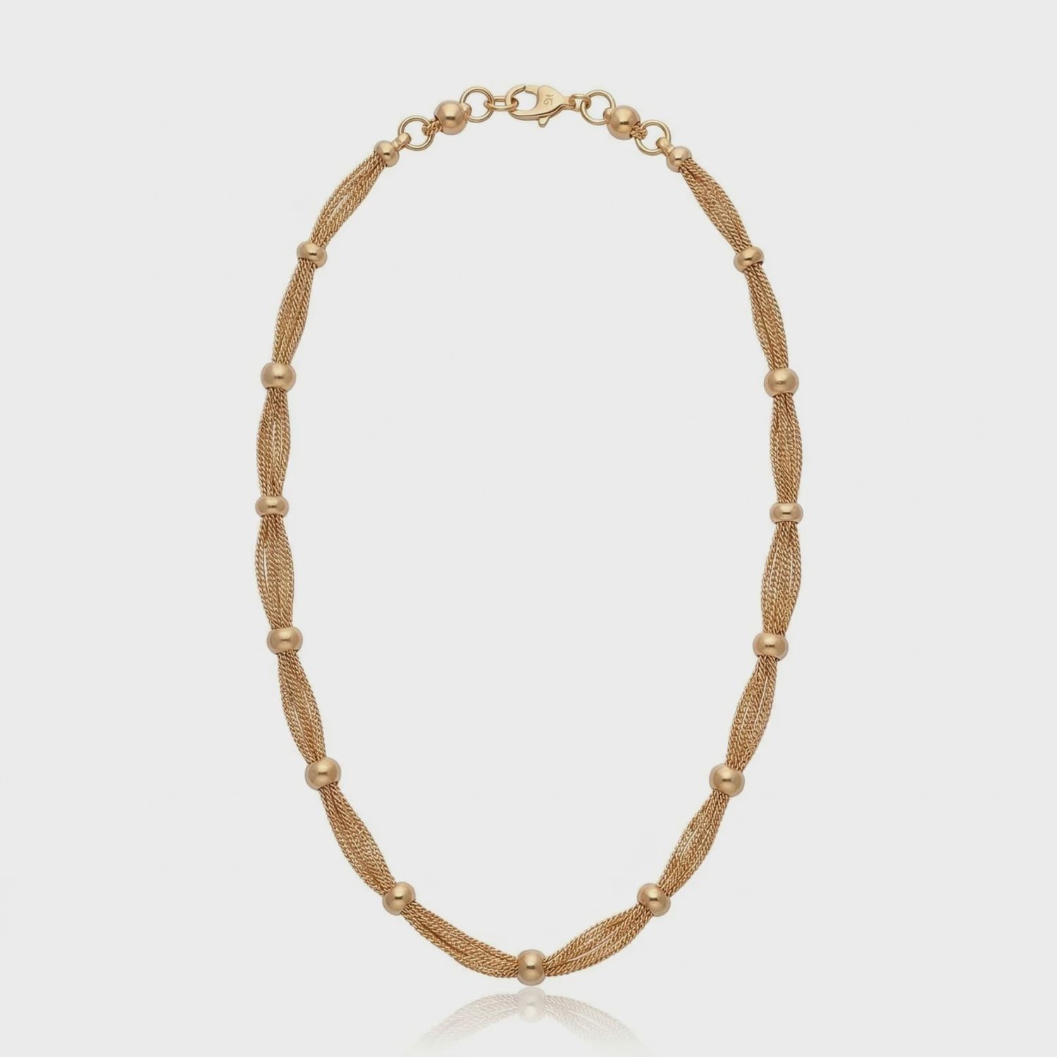 Cristina Sabatini - Classic Micro Multi Chain Choker Gold