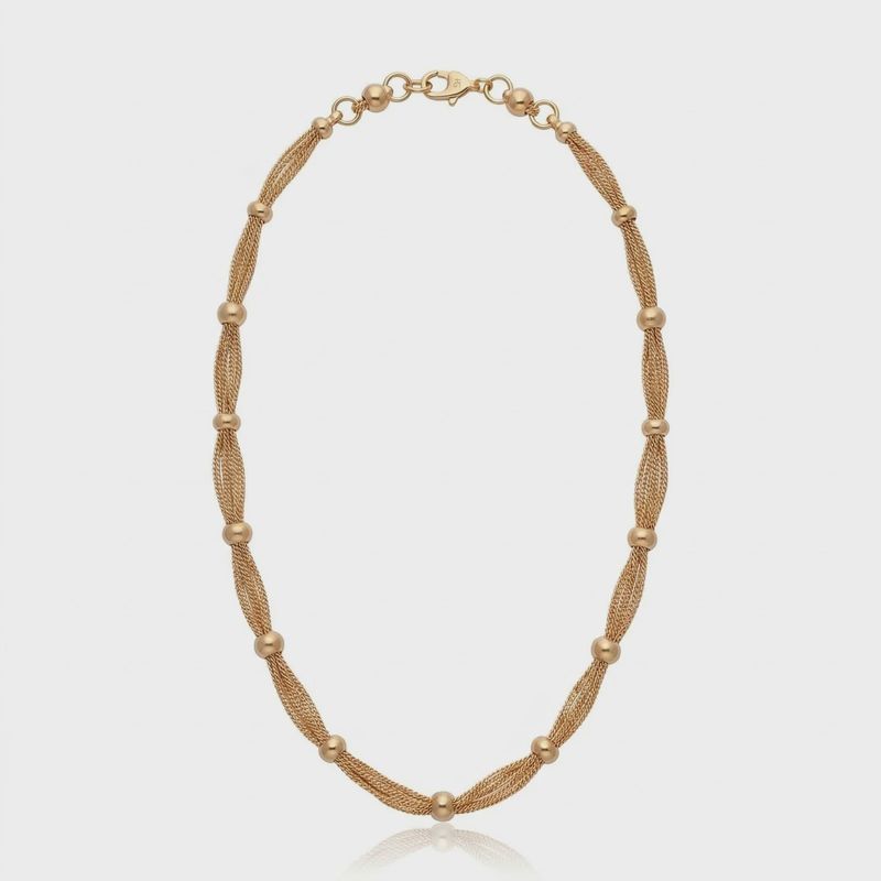 Cristina Sabatini - Classic Micro Multi Chain Choker Gold