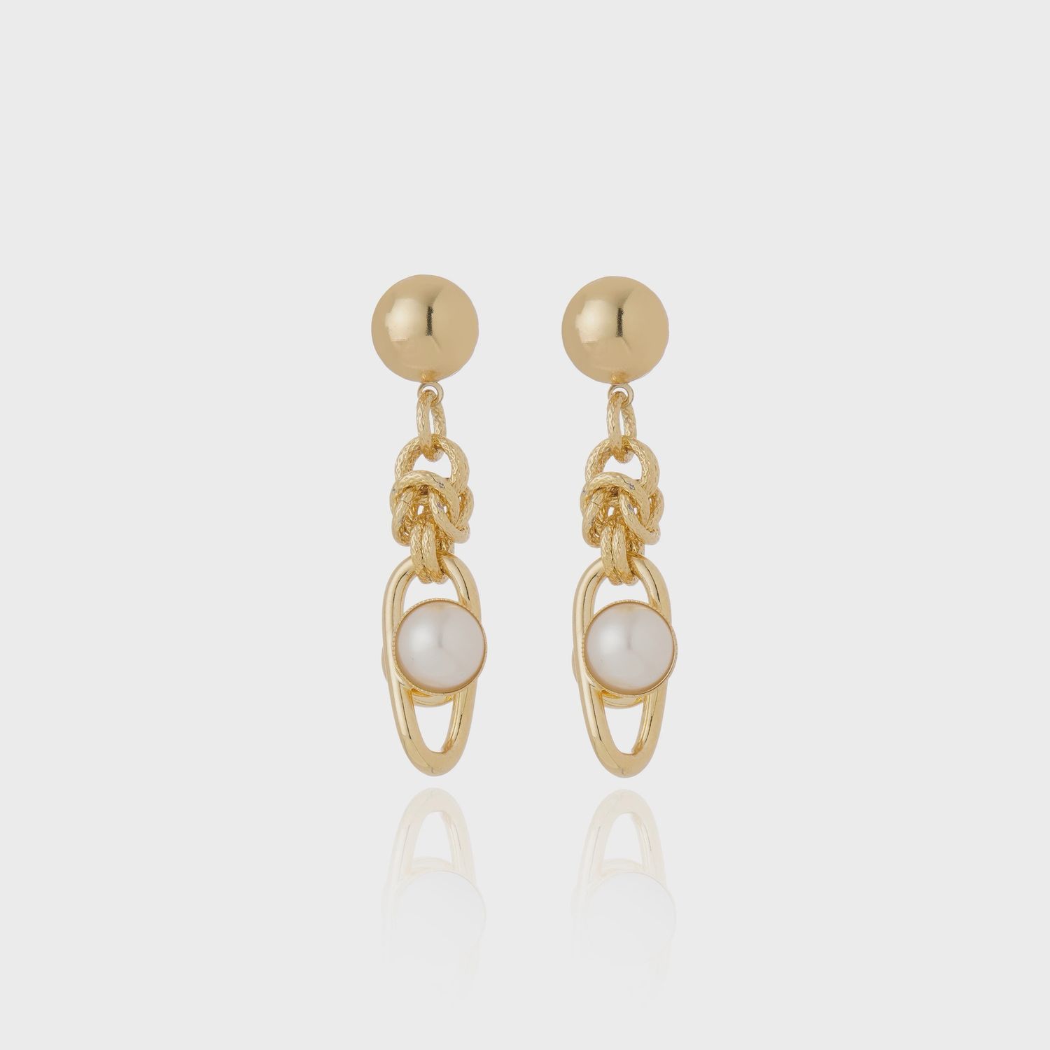 Cristina Sabatini - Lisanza Pearl Earrings Gold