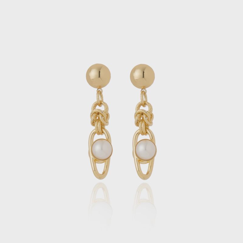 Cristina Sabatini - Lisanza Pearl Earrings Gold