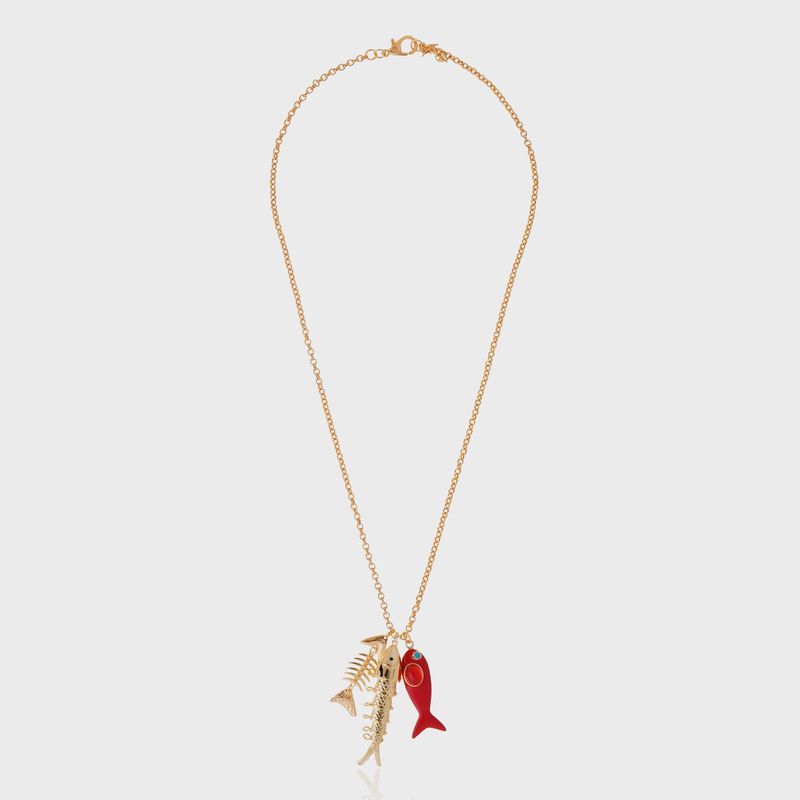 Cristina Sabatini - Seychelles Fish Necklace Gold