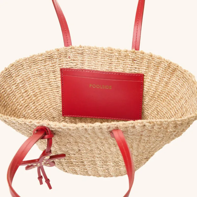 Poolside - East West Mini Tote Tomato