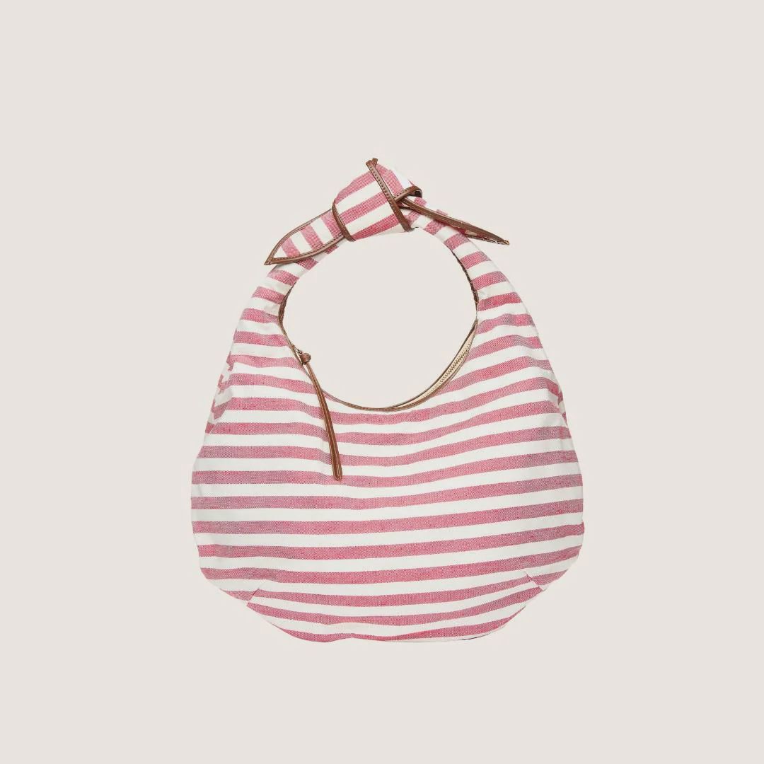 Poolside - Josie Knot Bag Tomato Stripe