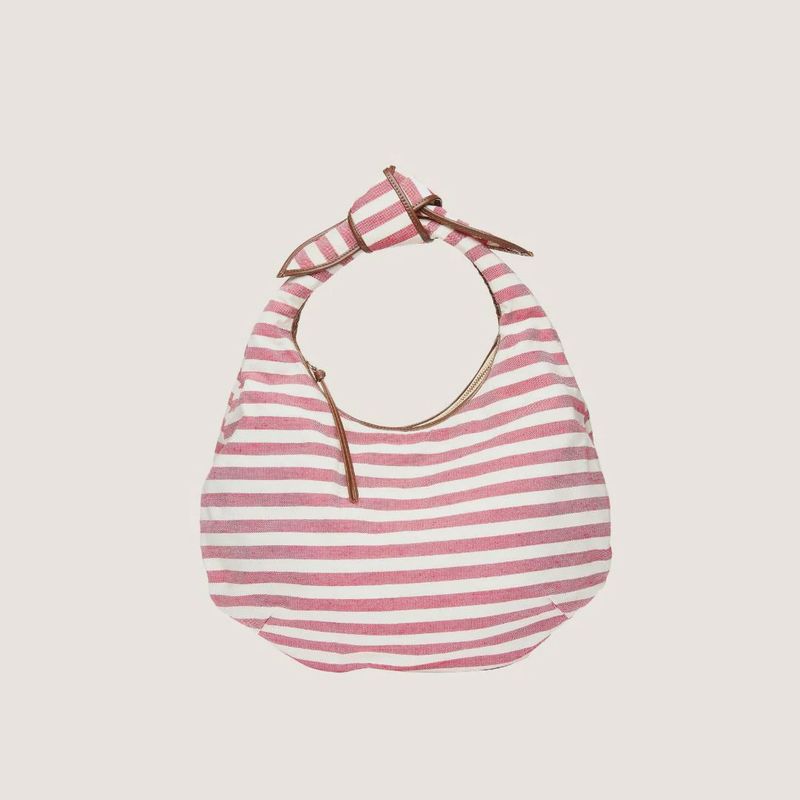 Poolside - Josie Knot Bag Tomato Stripe