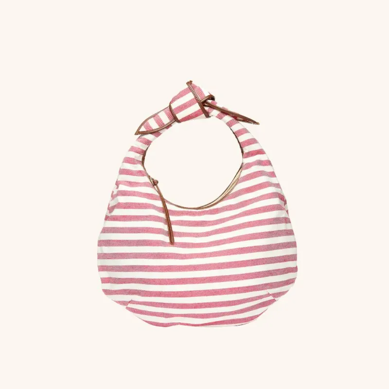 Poolside - Josie Knot Bag Tomato Stripe