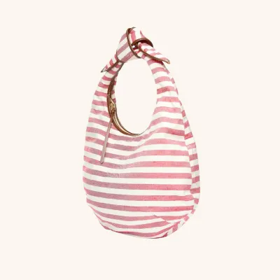 Poolside - Josie Knot Bag Tomato Stripe
