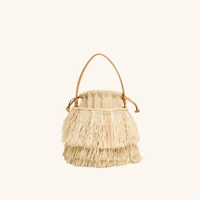 Poolside - Harbour Island Bucket Bag Natural