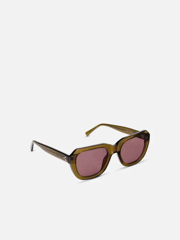 Alan Hammond - Ace Women's Sunglasses Olive Green/Brown