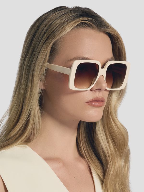 Alan Hammond - Gala Women's Sunglasses Ivory/Brown Gradient