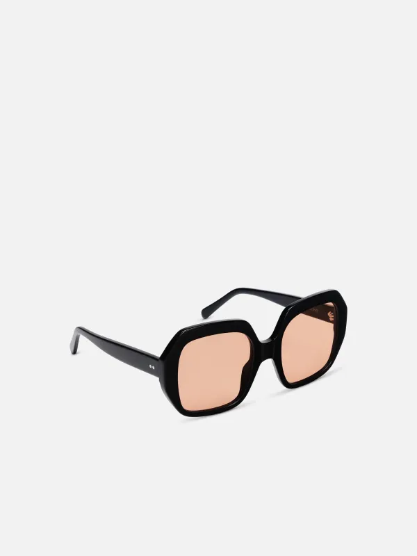 Alan Hammond - Faye Women's Sunglasses Black/Amber