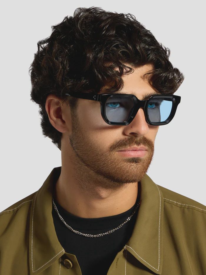 Alan Hammond - Ardmore Men's Sunglasses Black/Blue