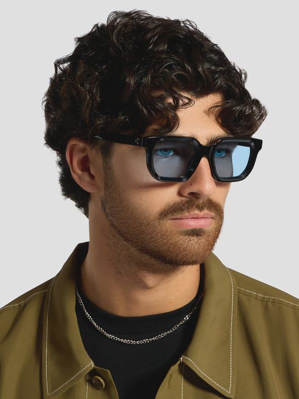 Alan Hammond - Ardmore Men's Sunglasses Black/Blue