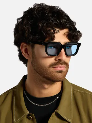 Alan Hammond - Ardmore Men's Sunglasses Black/Blue