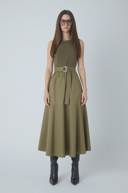 JS71 - Maddox Cotton Dress Olive