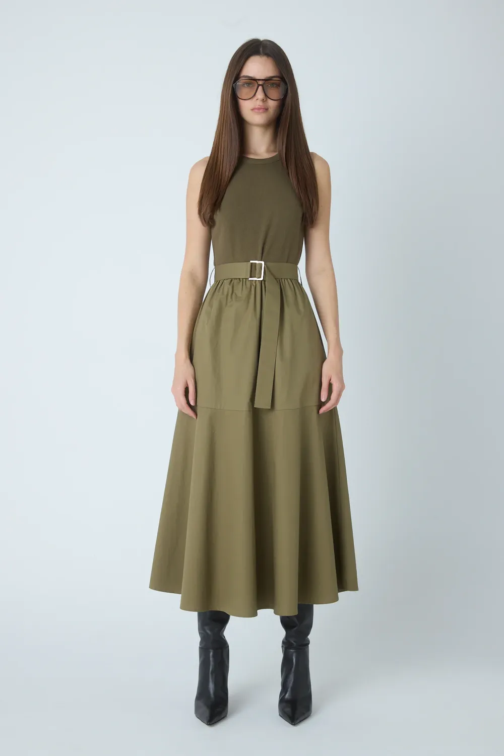 JS71 - Maddox Cotton Dress Olive