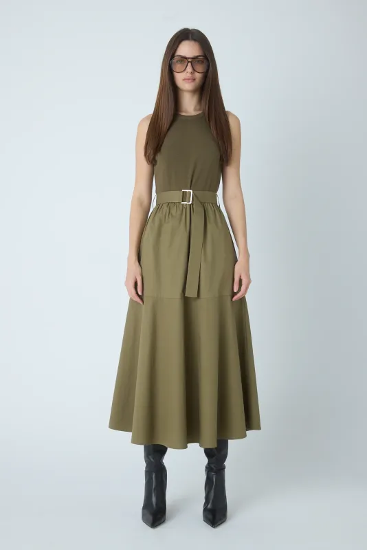 JS71 - Maddox Cotton Dress Olive