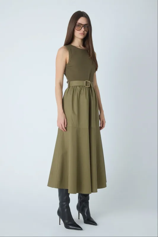 JS71 - Maddox Cotton Dress Olive