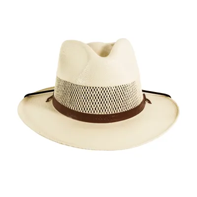 AHM - Milan Straw Fedora Hat Cream