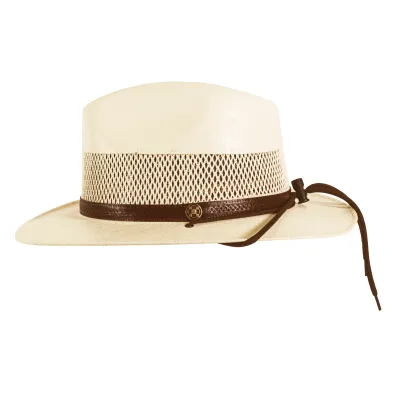 AHM - Milan Straw Fedora Hat Cream