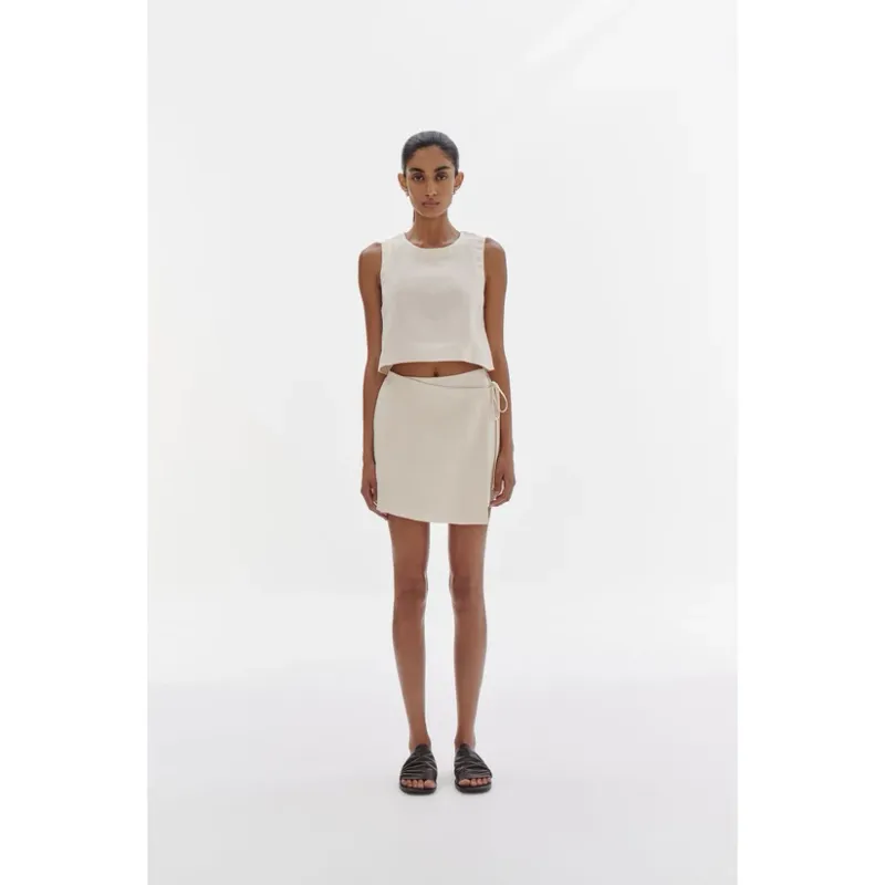 Nude Lucy - Sibyl Linen Wrap Skirt Chamomile