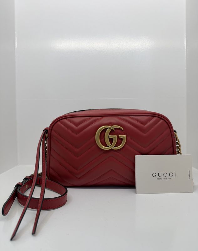 Gucci - Marmont Crossbody Bag Red