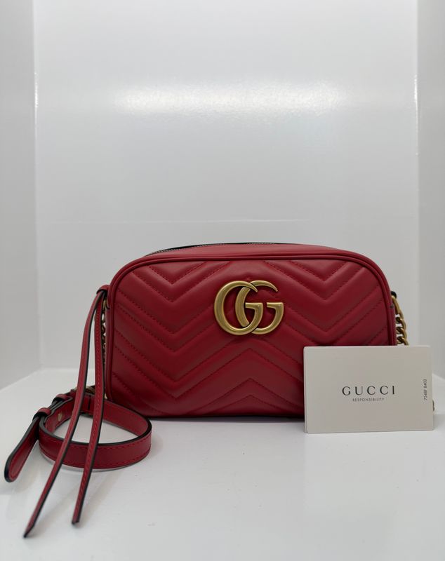 Gucci - Marmont Crossbody Bag Red
