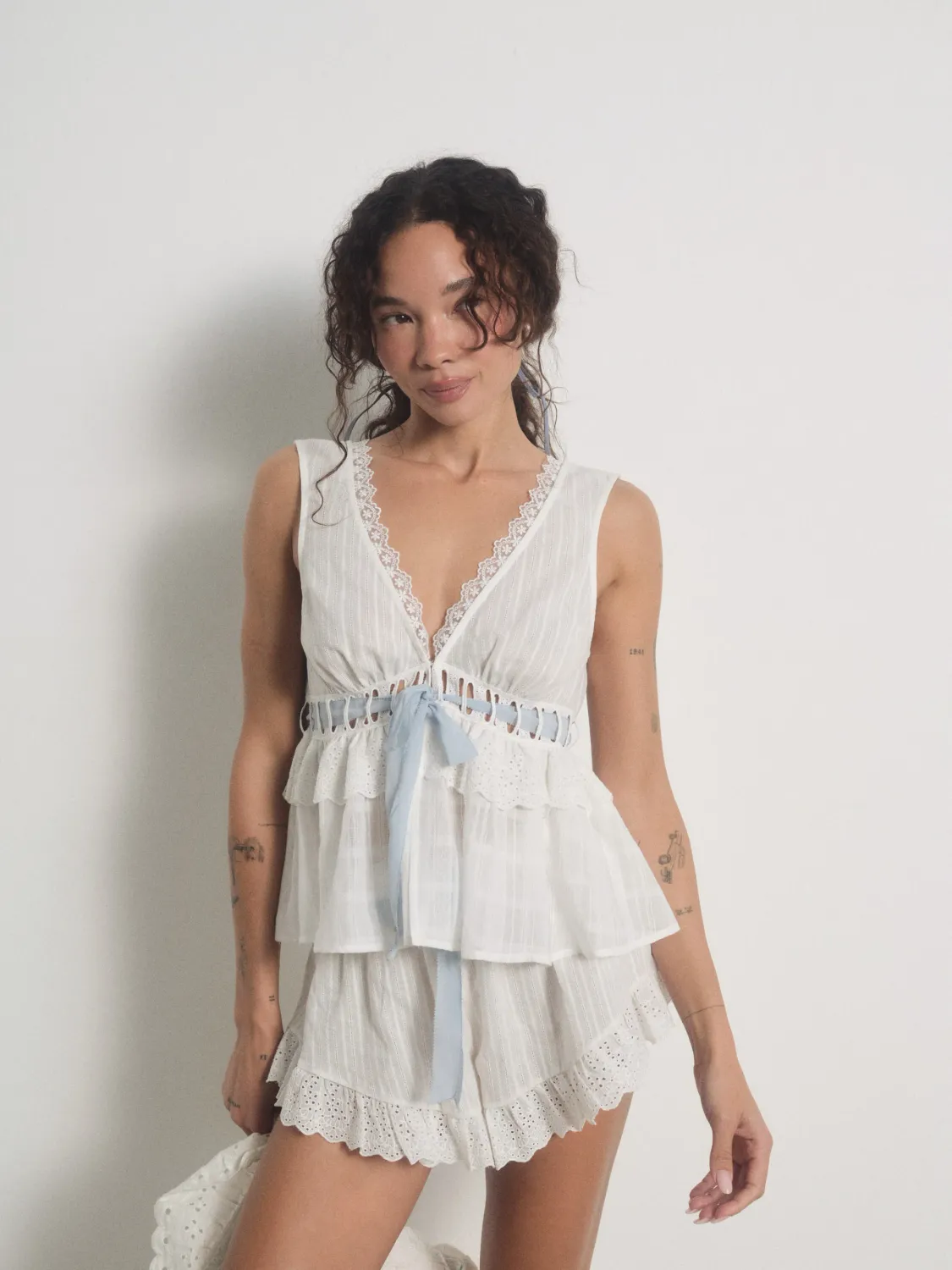 For Love & Lemons - Jia Sleep Top For Love & Lemons - Jia Sleep Top