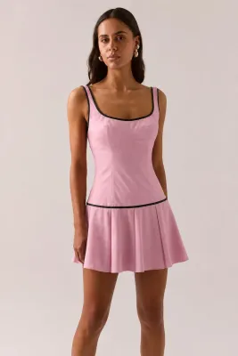 Sovere - Britta Mini Dress Peony/Chocolate Sovere - Britta Mini Dress Peony/Chocolate