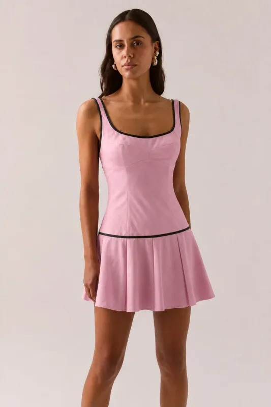 Sovere - Britta Mini Dress Peony/Chocolate