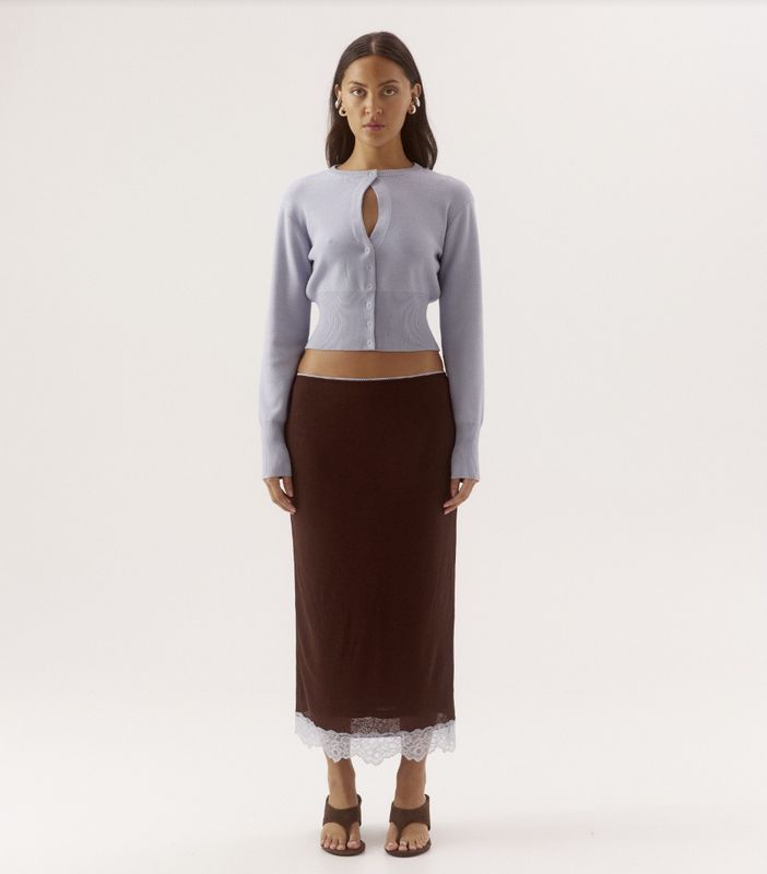 Sovere - Alani Cardigan Whisper Blue