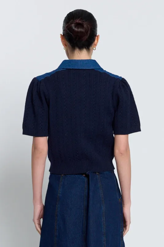 Nash Puff Sleeve Denim